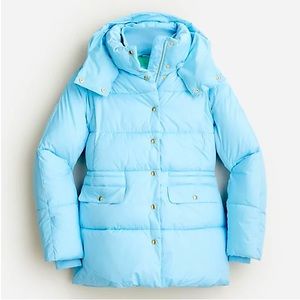 NWT J Crew Chateau Puffer Sz M